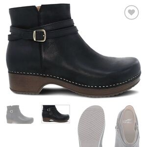 DANSKO BROOK BLACK BURNISHED NUBUCK